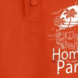 Home Is Where You Park It Dry Zone Grid Performance Polo