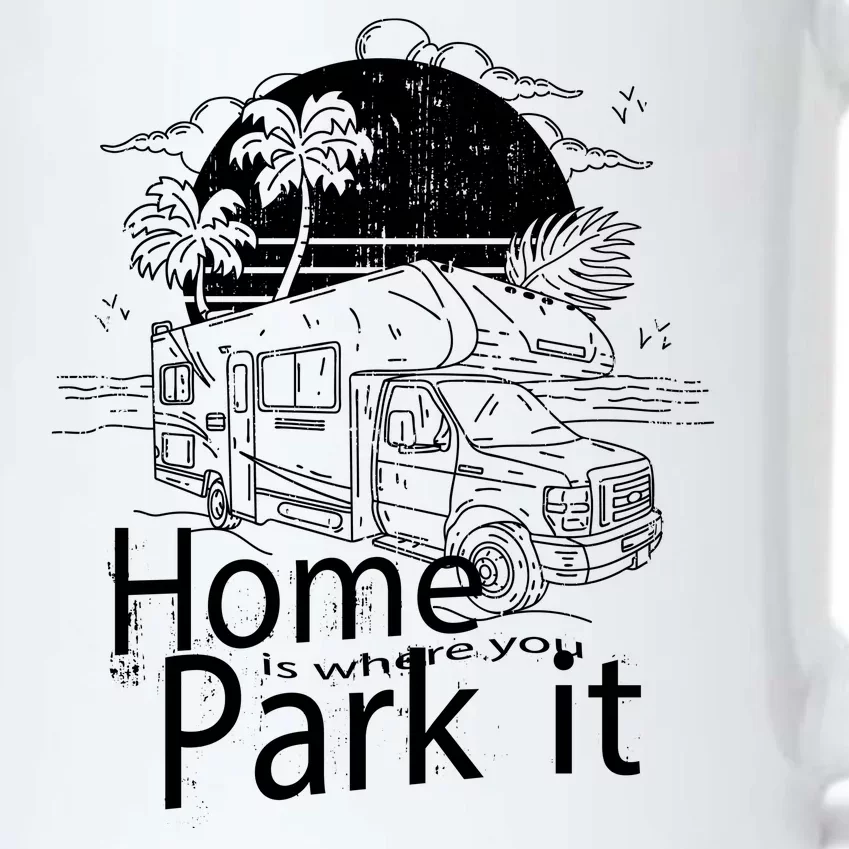 Home Is Where You Park It Black Color Changing Mug