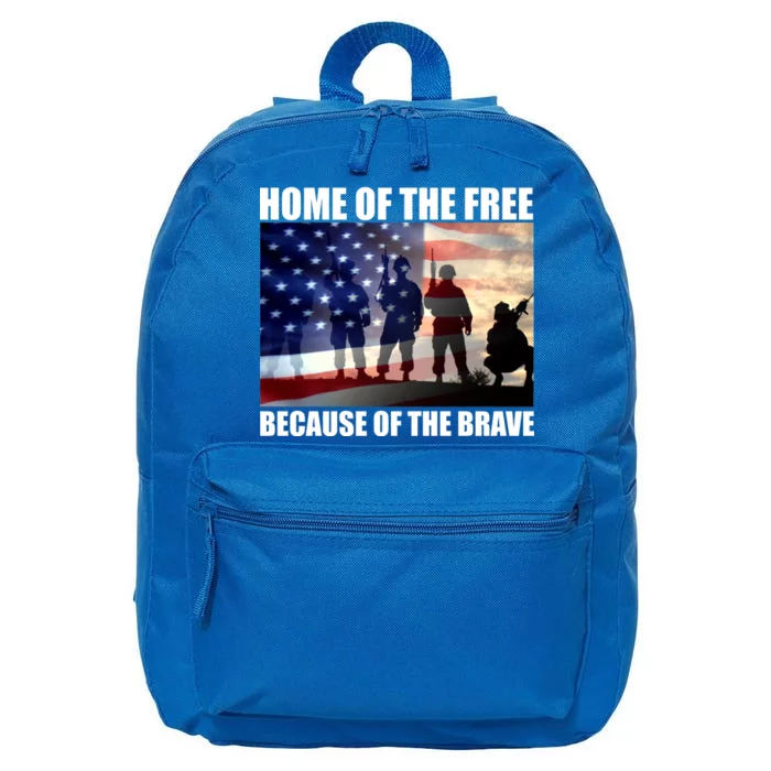 Home Of The Free Because Of The Brave 16 in Basic Backpack