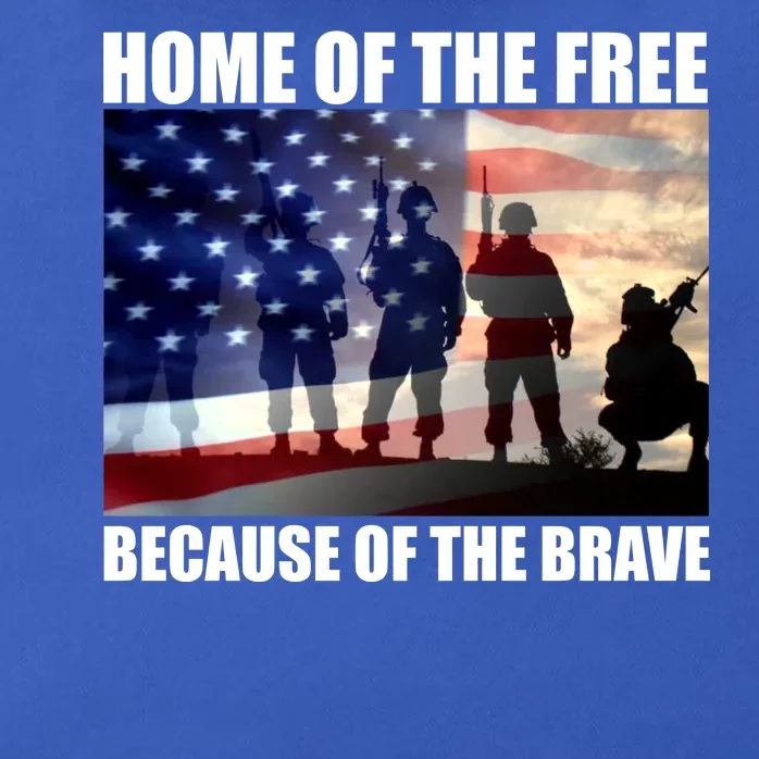 Home Of The Free Because Of The Brave Zip Tote Bag