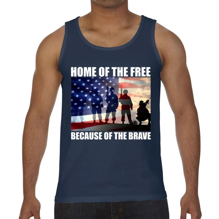 Home Of The Free Because Of The Brave Comfort Colors® Tank Top