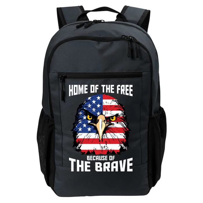 Home Of The Free Because Of The Brave Bald Eagle Daily Commute Backpack