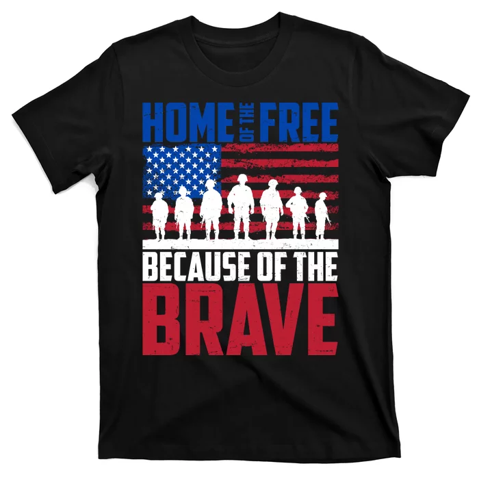 Home Of The Free Because Of The Brave Memorial Day T-Shirt