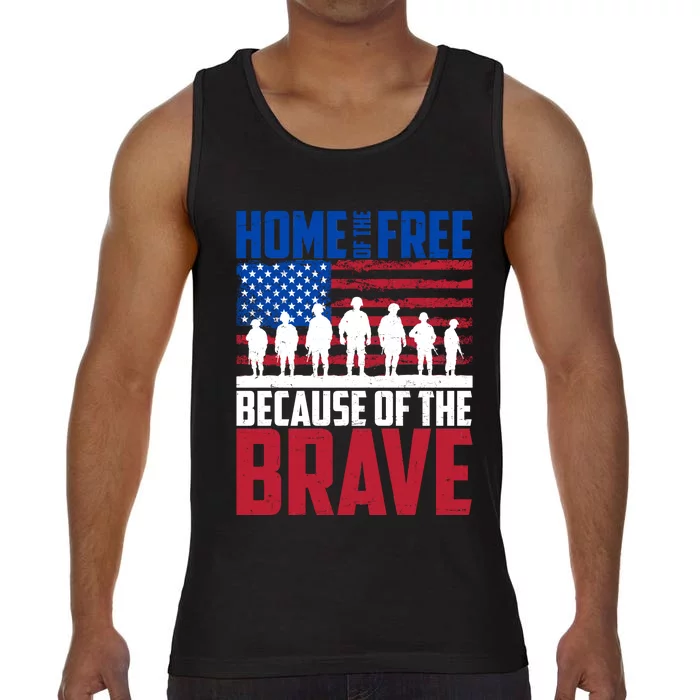 Home Of The Free Because Of The Brave Memorial Day Comfort Colors® Tank Top