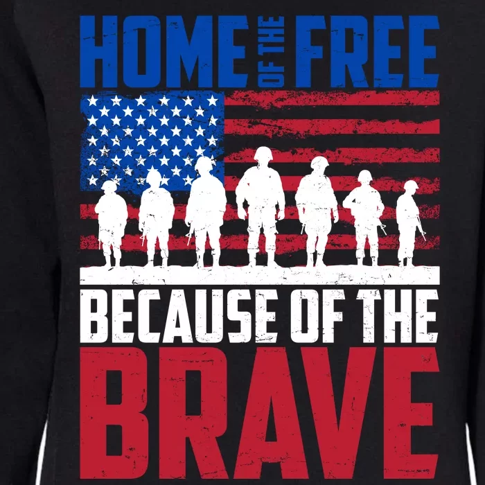 Home Of The Free Because Of The Brave Memorial Day Womens California Wash Sweatshirt