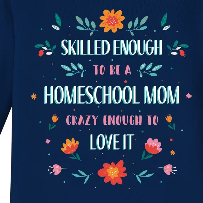 Home School Mom Baby Long Sleeve Bodysuit