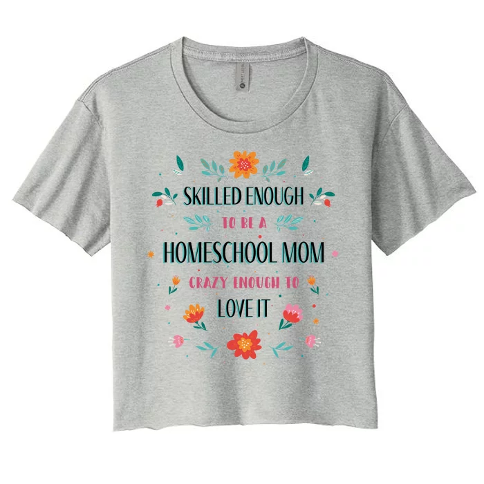 Home School Mom Women's Crop Top Tee