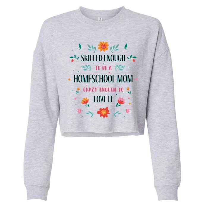 Home School Mom Cropped Pullover Crew