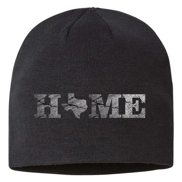 Home Texas State Map Stone Logo 8 1/2in Sustainable Knit Beanie