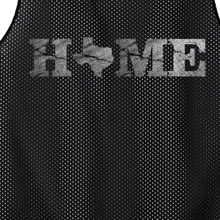 Home Texas State Map Stone Logo Mesh Reversible Basketball Jersey Tank