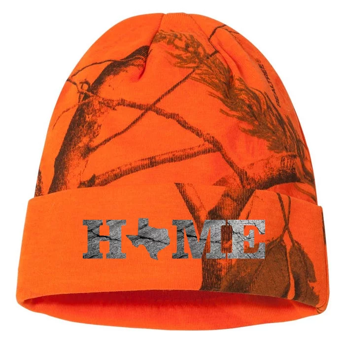 Home Texas State Map Stone Logo Kati - 12in Camo Beanie