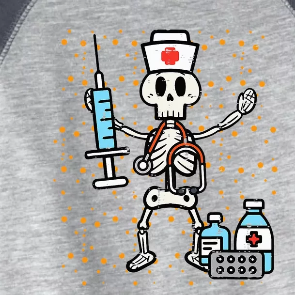 Halloween Orthopedic Nurse Skeleton Costume Toddler Fine Jersey T-Shirt