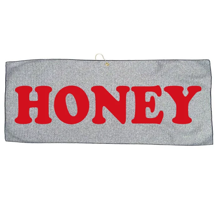 Honey Large Microfiber Waffle Golf Towel