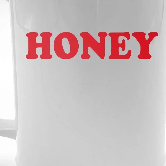 Honey Front & Back Beer Stein