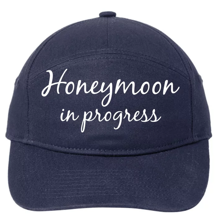 Honeymoon In Progress 7-Panel Snapback Hat