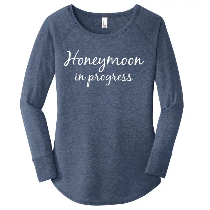 Honeymoon In Progress Women's Perfect Tri Tunic Long Sleeve Shirt