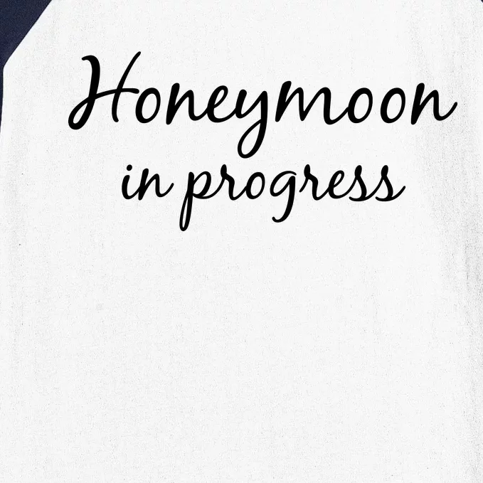 Honeymoon In Progress Baseball Sleeve Shirt