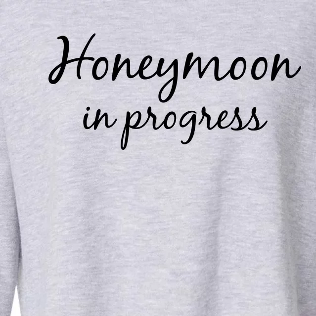 Honeymoon In Progress Cropped Pullover Crew