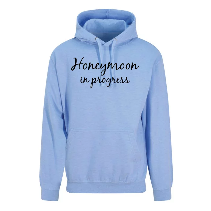 Honeymoon In Progress Unisex Surf Hoodie