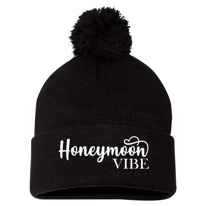 Honeymoon Vibe Pom Pom 12in Knit Beanie