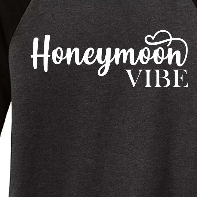 Honeymoon Vibe Women's Tri-Blend 3/4-Sleeve Raglan Shirt