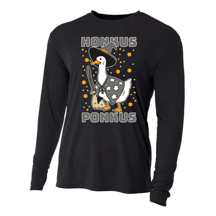 Honkus Ponkus Funny Duck Halloween Cooling Performance Long Sleeve Crew