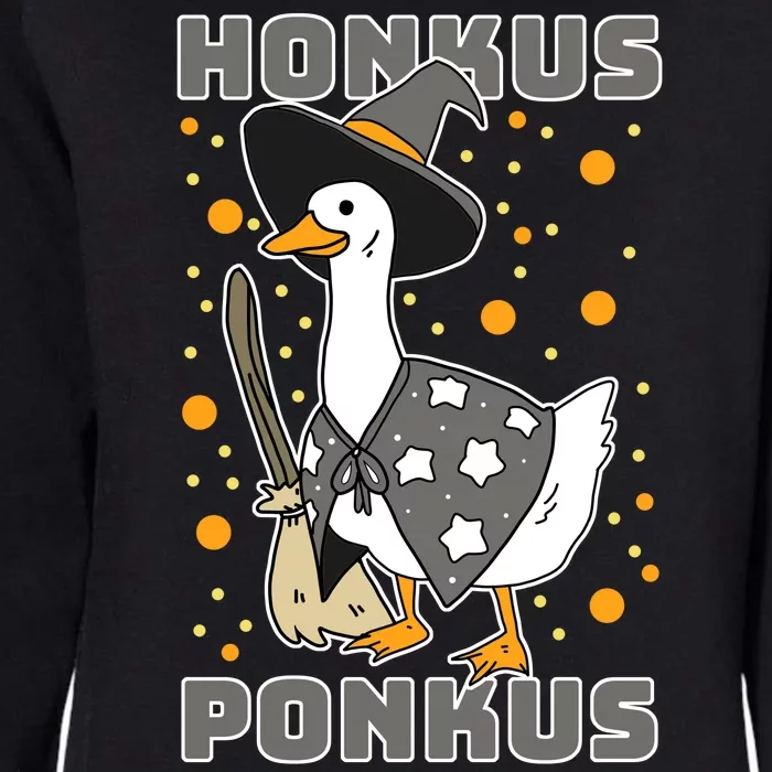 Honkus Ponkus Funny Duck Halloween Womens California Wash Sweatshirt