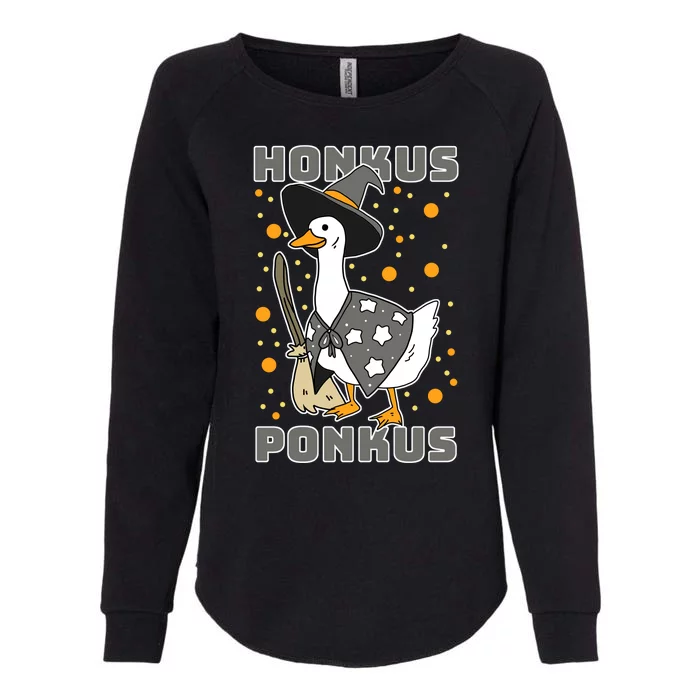 Honkus Ponkus Funny Duck Halloween Womens California Wash Sweatshirt