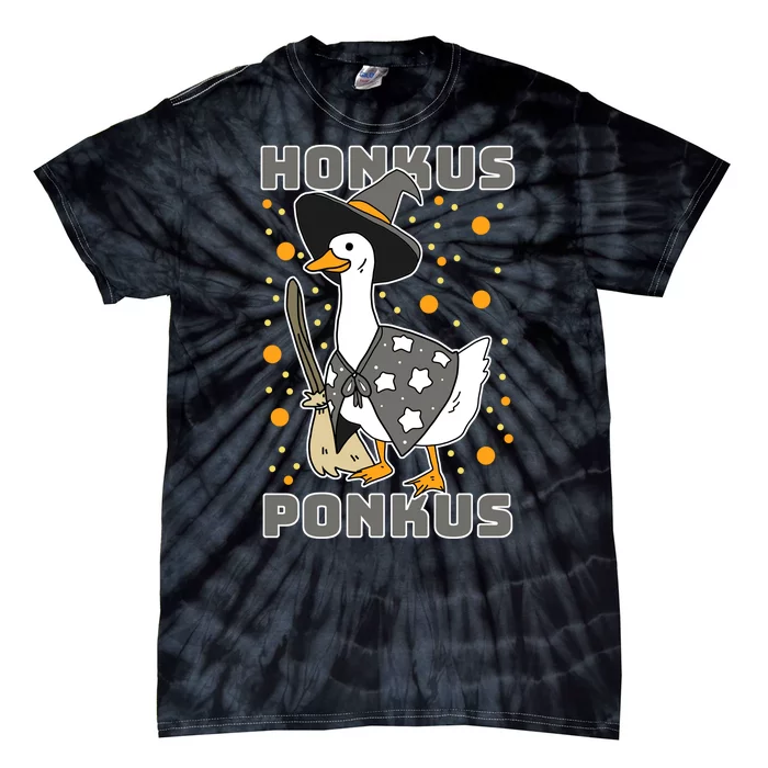 Honkus Ponkus Funny Duck Halloween Tie-Dye T-Shirt