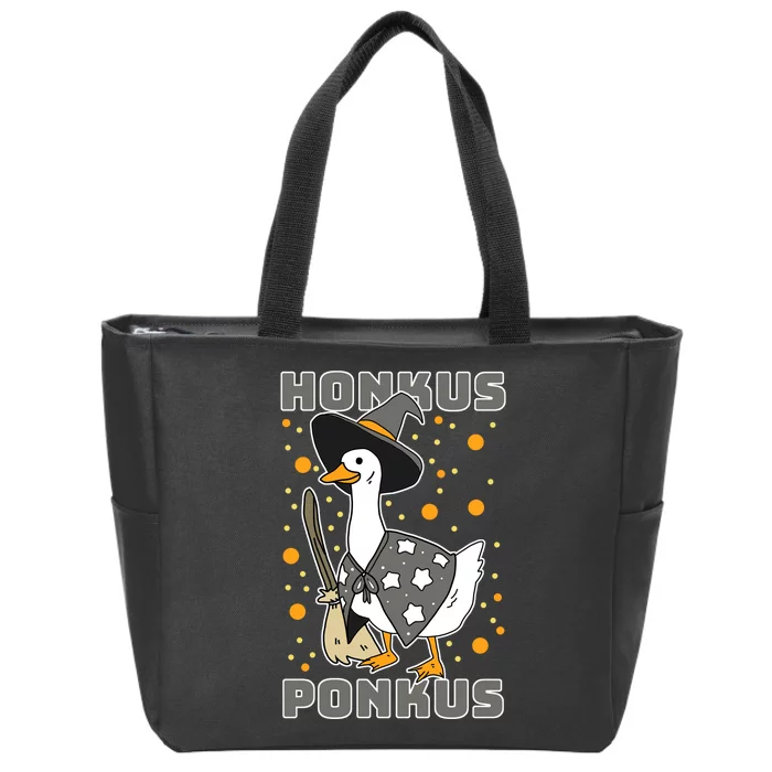 Honkus Ponkus Funny Duck Halloween Zip Tote Bag