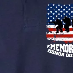 Honor Our Military  Memorial Day Softstyle Adult Sport Polo