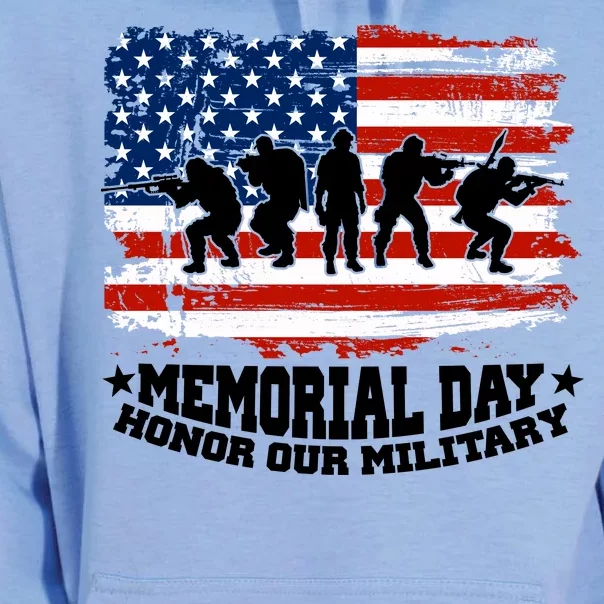 Honor Our Military  Memorial Day Unisex Surf Hoodie