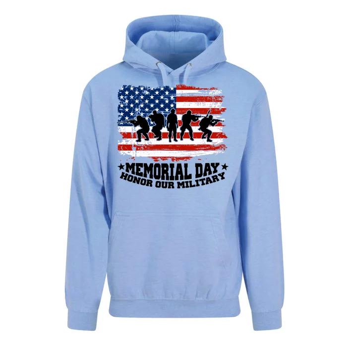 Honor Our Military  Memorial Day Unisex Surf Hoodie