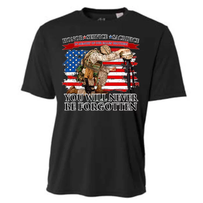 Honor Service Sacrifice You Will Never Be Forgotten Cooling Performance Crew T-Shirt