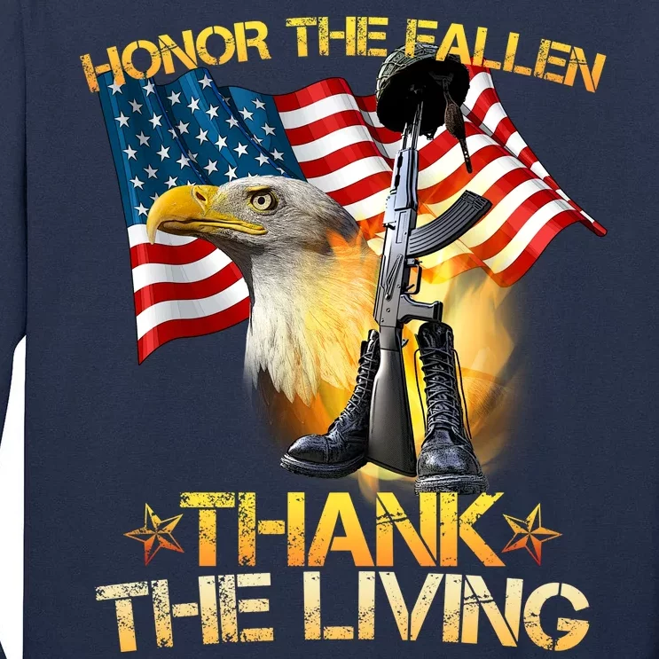 Honor The Fallen Thank The Living Tall Long Sleeve T-Shirt