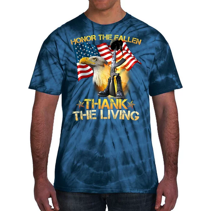 Honor The Fallen Thank The Living Tie-Dye T-Shirt