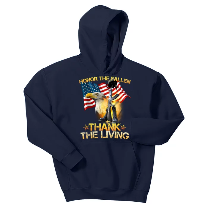 Honor The Fallen Thank The Living Kids Hoodie