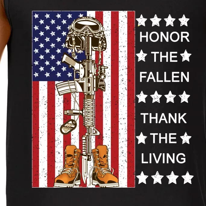 Honor The Fallen Thank The Living Memorial Day Veteran Comfort Colors® Tank Top