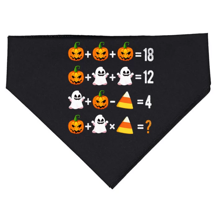 Halloween Order Of Operations Math Halloween Teacher Pumpkin USA-Made Doggie Bandana