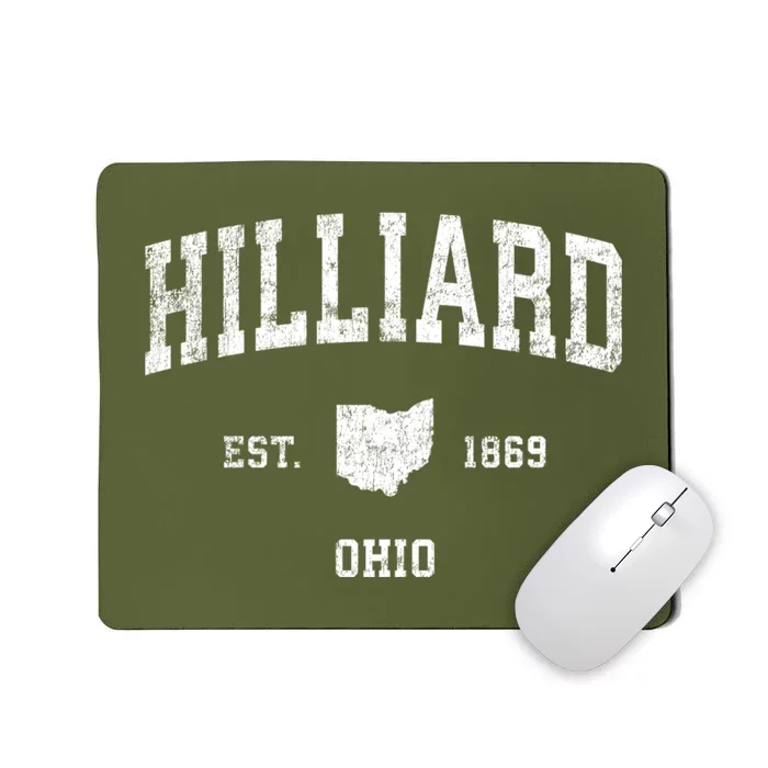 Hilliard Ohio Oh Vintage Sports Mousepad