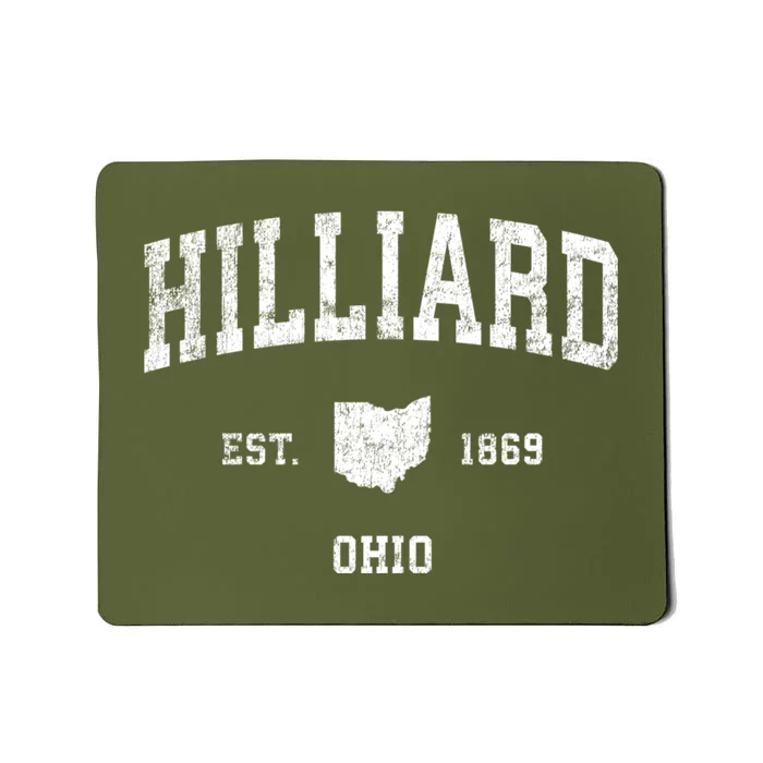 Hilliard Ohio Oh Vintage Sports Mousepad