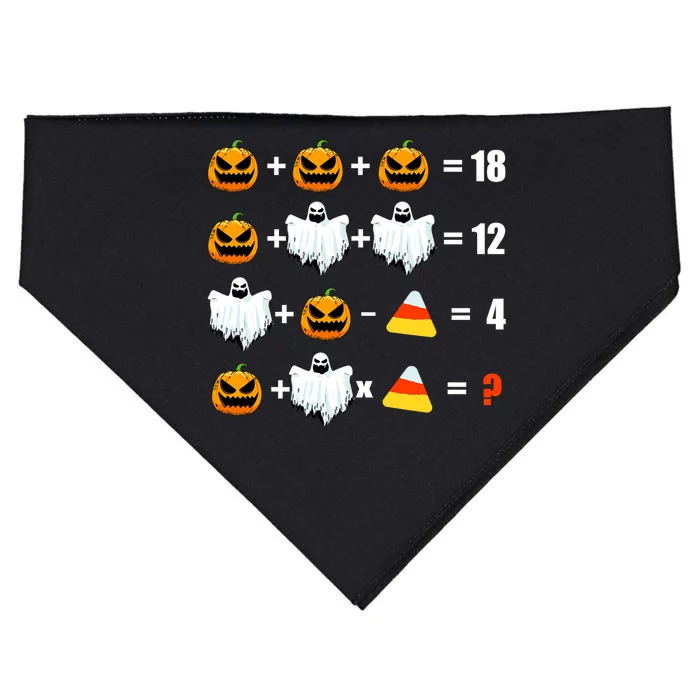 Halloween Order of Operations Math Halloween Teacher pumpkin USA-Made Doggie Bandana