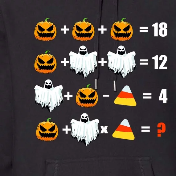 Halloween Order of Operations Math Halloween Teacher pumpkin Premium Hoodie