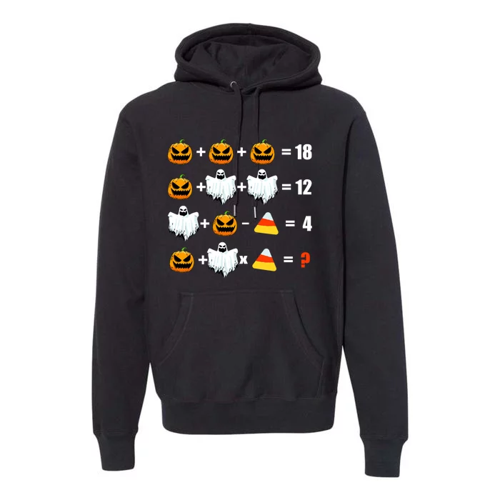 Halloween Order of Operations Math Halloween Teacher pumpkin Premium Hoodie