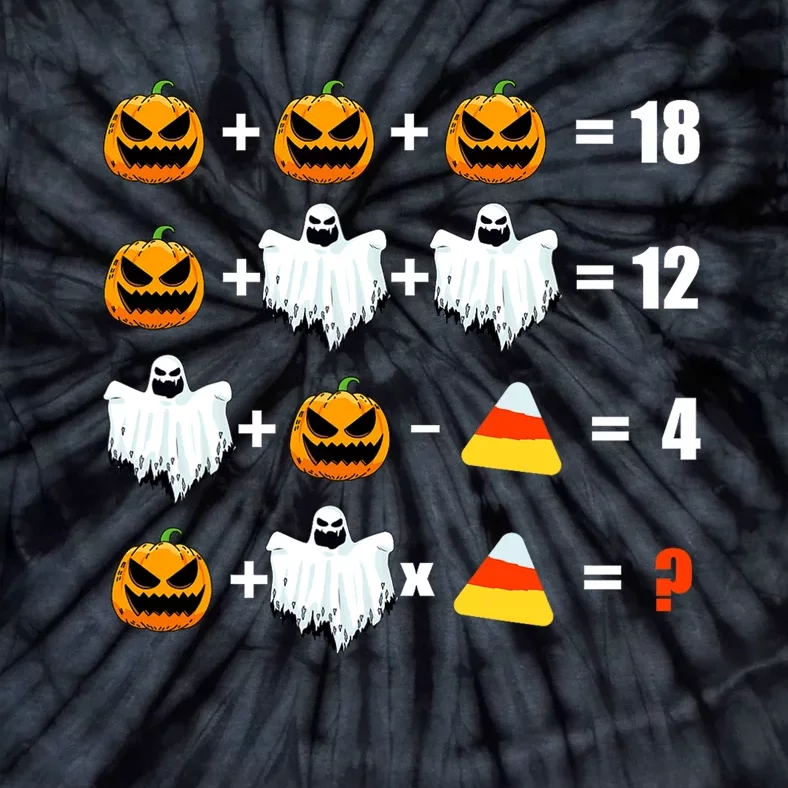 Halloween Order of Operations Math Halloween Teacher pumpkin Tie-Dye T-Shirt