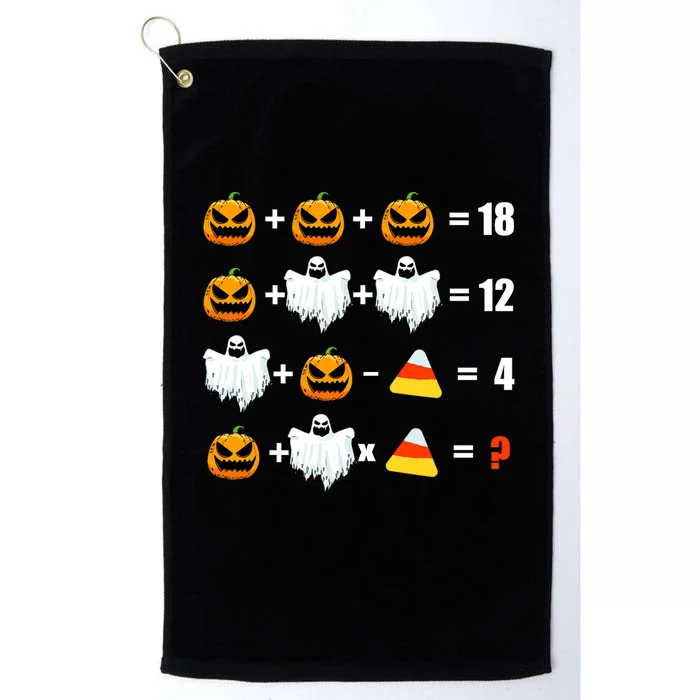 Halloween Order of Operations Math Halloween Teacher pumpkin Platinum Collection Golf Towel