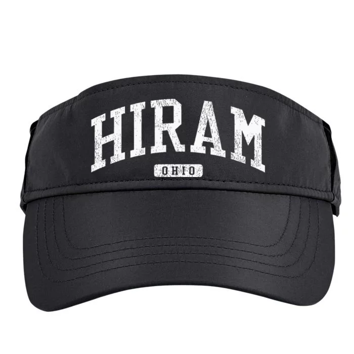 Hiram Ohio Oh Js03 College University Style Adult Drive Performance Visor