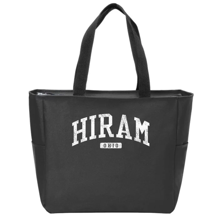 Hiram Ohio Oh Js03 College University Style Zip Tote Bag