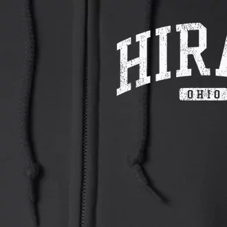 Hiram Ohio Oh Js03 College University Style Full Zip Hoodie