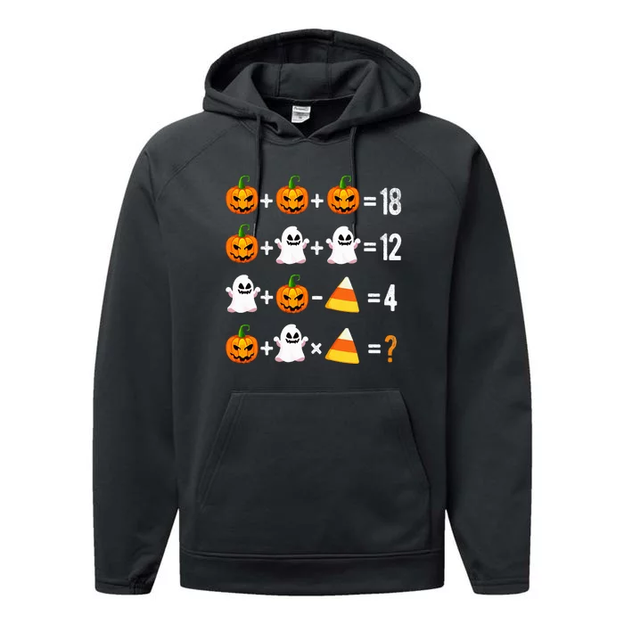 Halloween Order Of Operations Math Halloween Performance Fleece Hoodie